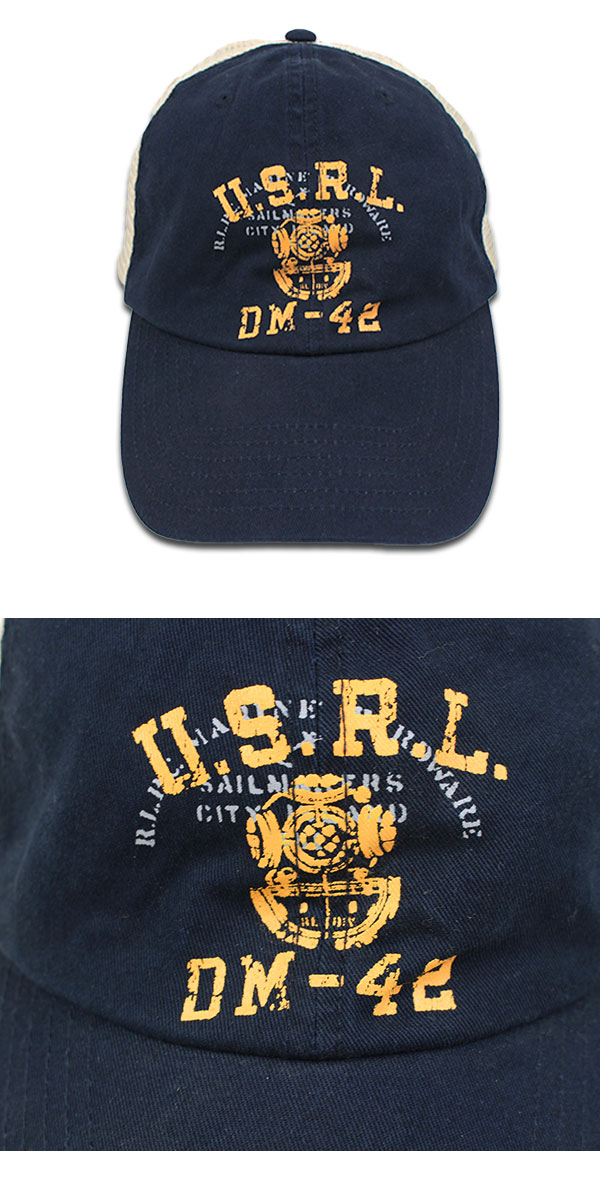 ラルフローレン キッズ キャップ 帽子 メッシュ ボーイズ ネイビー