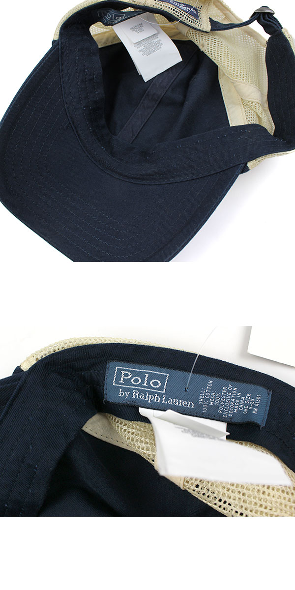 ラルフローレン キッズ キャップ 帽子 メッシュ ボーイズ ネイビー