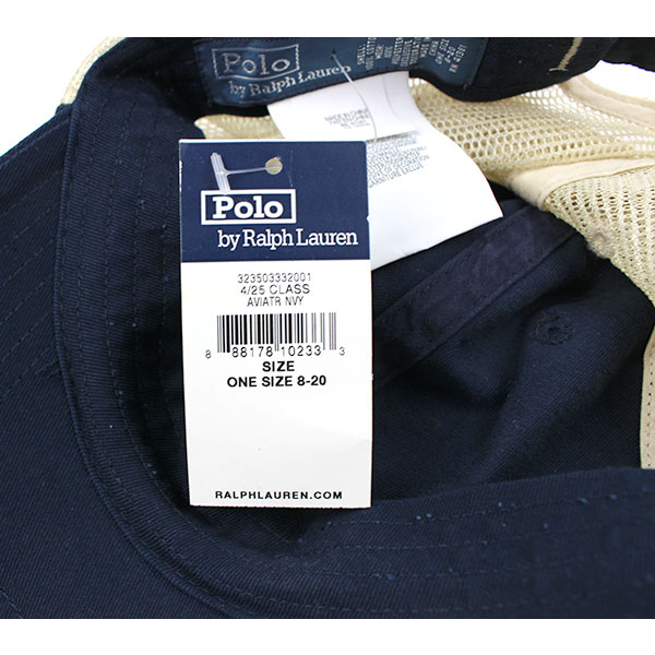 ラルフローレン キッズ キャップ 帽子 メッシュ ボーイズ ネイビー