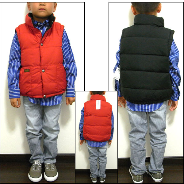 ラルフローレン/Ralph Lauren/キッズ/ダウンベスト/ブラック/ボーイズ/リバーシブル/子供 /ELMWOOD DOWN VEST