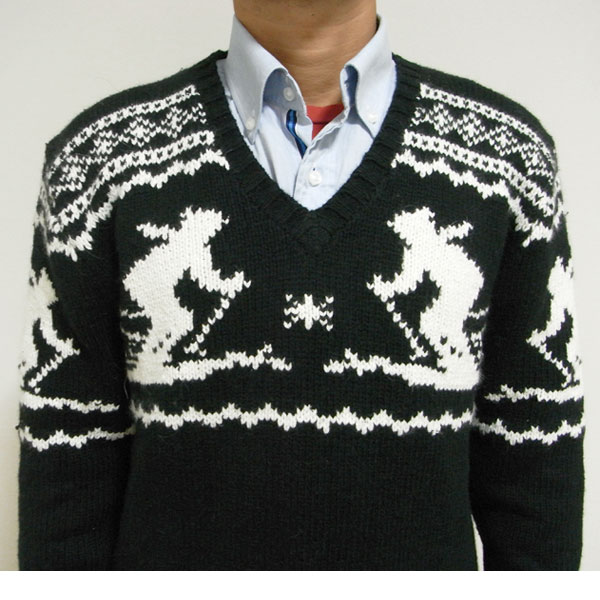 Ralph Lauren/ポロ ラルフローレン/メンズ/セーター/ノルディック柄 Vネック ニット/Intarsia V-neck Sweater