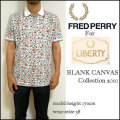 ��FRED PERRY��LIBERTY �ۥե�åɥڥ꡼/��Хƥ�����SM5069  Liberty Print S/S Polo Shirt/flower�ۥ�Хƥ���������ܡ��ݥ������