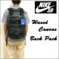 ��NIKE SB�ۥʥ����������ӡ���WAXED CANVAS BACK PACK/�֥�å����ۥ����Х����Хå��ѥå�/���å����å�/�ǥ��ѥå�/BA4138-030