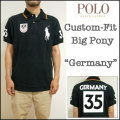 �������Ralph Lauren�ۥ��ե�����󡡥�󥺡�CUSTOM-FIT BIG PONY GERMANY POLO SHIRT�ۥӥå��ݥˡ������̥ݥ������/�ɥ���