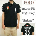 �������Ralph Lauren�ۥ��ե�����󡡥�󥺡�CUSTOM-FIT BIG PONY SUISSE POLO SHIRT�ۥӥå��ݥˡ������̥ݥ������/������