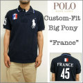 �������Ralph Lauren�ۥ��ե�����󡡥�󥺡�CUSTOM-FIT BIG PONY FRANCE POLO SHIRT�ۥӥå��ݥˡ������̥ݥ������/�ե��