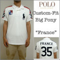 �������Ralph Lauren�ۥ��ե�����󡡥�󥺡�CUSTOM-FIT BIG PONY FRANCE POLO SHIRT�ۥӥå��ݥˡ������̥ݥ������/�ե�󥹡���