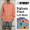 ��STUSSY�ۥ��ƥ塼������#11577 BIGHAM PLAID L/S Shirt�ۥ��󥬥�����å���Ĺµ�����