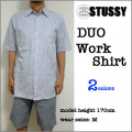��STUSSY�ۥ��ƥ塼������#11583 DUO WORK S/S Shirt�ۥ��ȥ饤�ס�Ⱦµ����������
