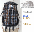 �����١�THE NORTH FACE�ۥΡ����ե����� ��HECKLER back pak/blue plaid�ۥإ��顼���Хå��ѥå����ǥ��ѥå�