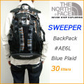 �ǿ�SS10��THE NORTH FACE�ۥΡ����ե����� ��SWEEPER back pack/Blue Plaid�ۥΡ����ե����������������ѡ����ǥ��ѥå������å�