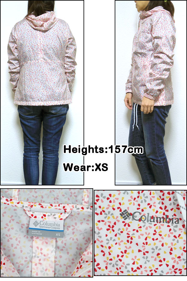 コロンビア レディース ウィンドブレーカー 薄手