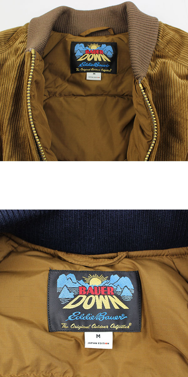 00s Eddie Bauer エディバウアー コーデュロイ ダウンジャケット Eddie Bauer （エディーバウアー） コーデュロイダウンジャケット