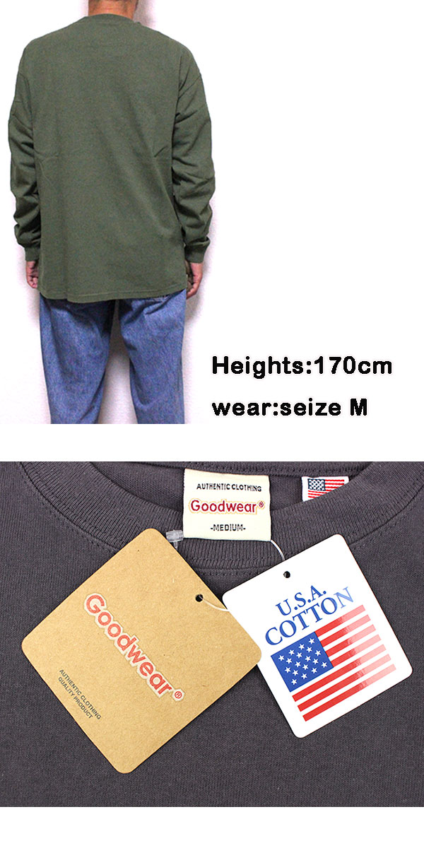 goodwear グッドウェアー Tシャツ ポケット メンズ