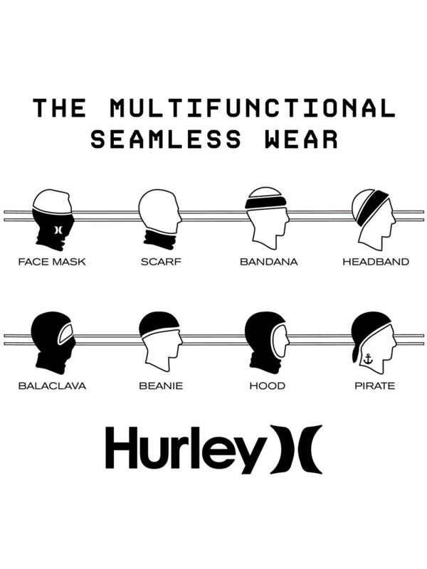 HURLEY ハーレー マスク ネックゲイター 速乾 薄手