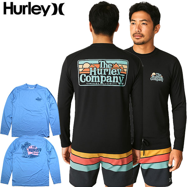 ハーレー/HURLEY/水着/ラッシュガード/Tシャツ/長袖/メンズ