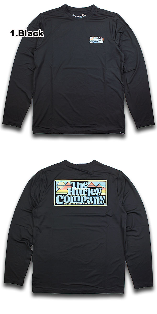 ハーレー/HURLEY/水着/ラッシュガード/Tシャツ/長袖/メンズ