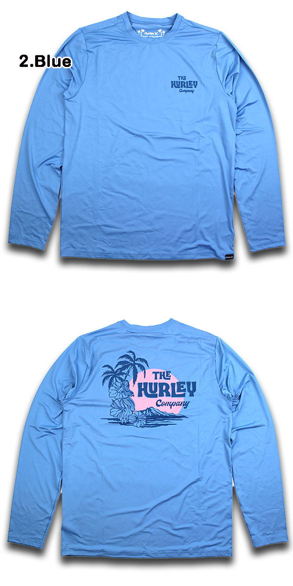 ハーレー/HURLEY/水着/ラッシュガード/Tシャツ/長袖/メンズ