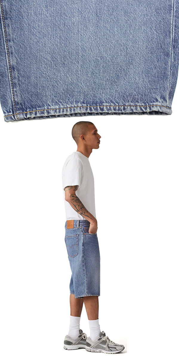 リーバイス デニム ハーフパンツ ジーンズ ワイド バギー