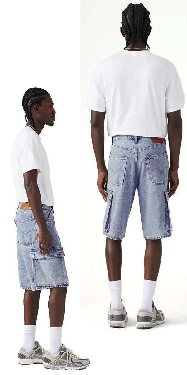 リーバイス デニム ハーフパンツ ジーンズ ワイド バギー