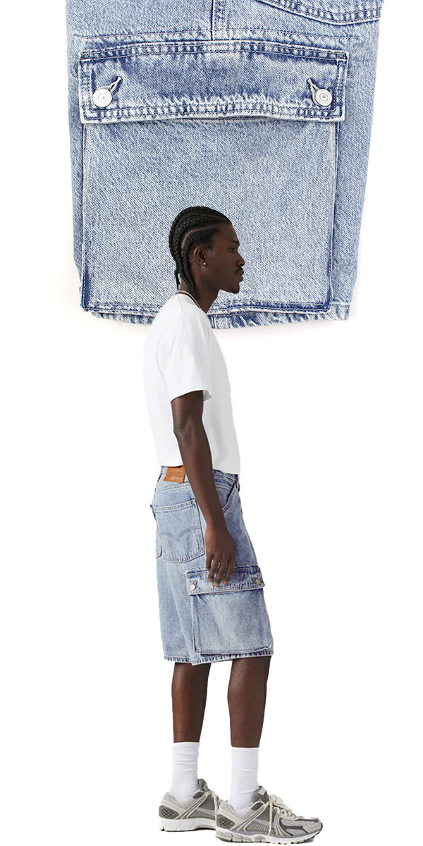 リーバイス デニム ハーフパンツ ジーンズ ワイド バギー