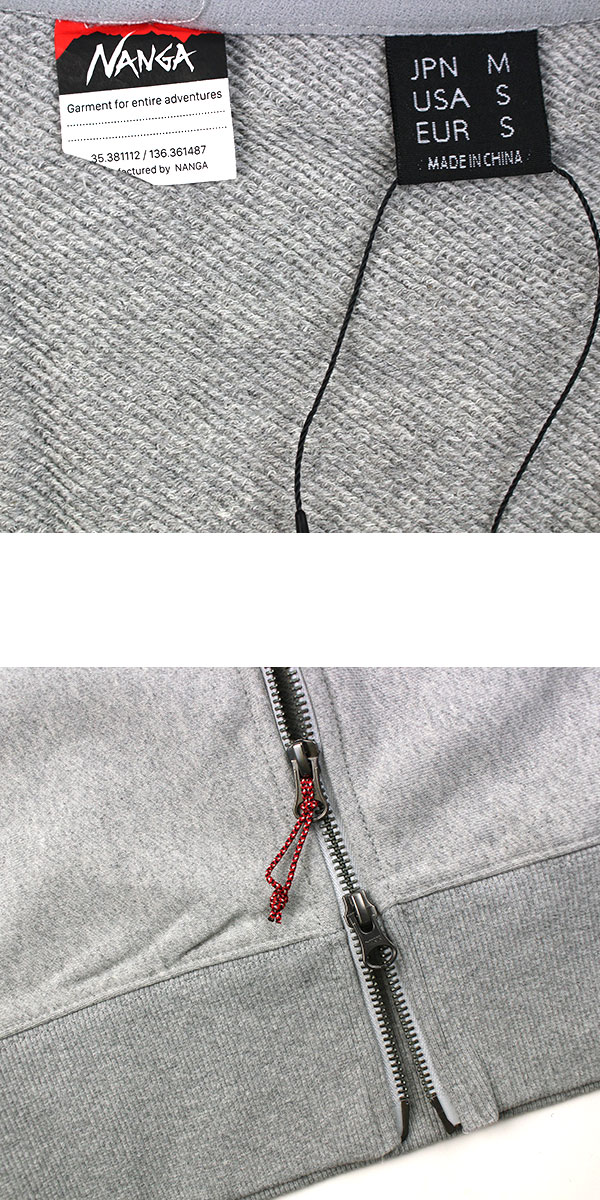 ナンガ NANGA パーカー スウェット