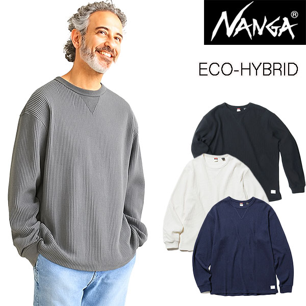 ナンガ ロンt ワッフル Tシャツ 長袖