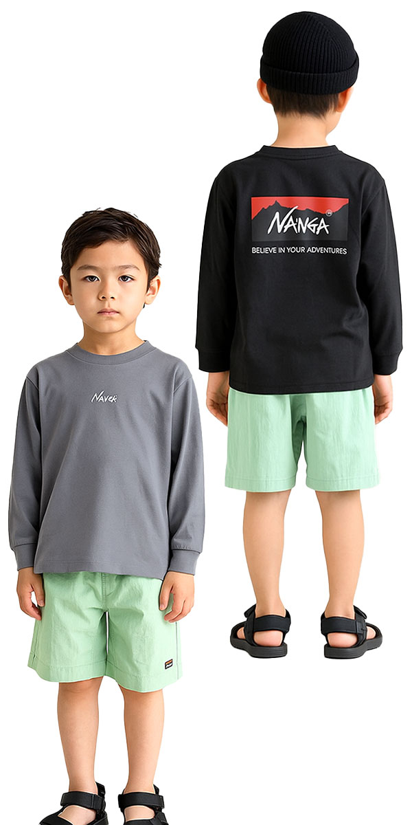 ナンガ/NANGA/キッズ/ラッシュガード/tシャツ/トップス/子供/男の子/女の子