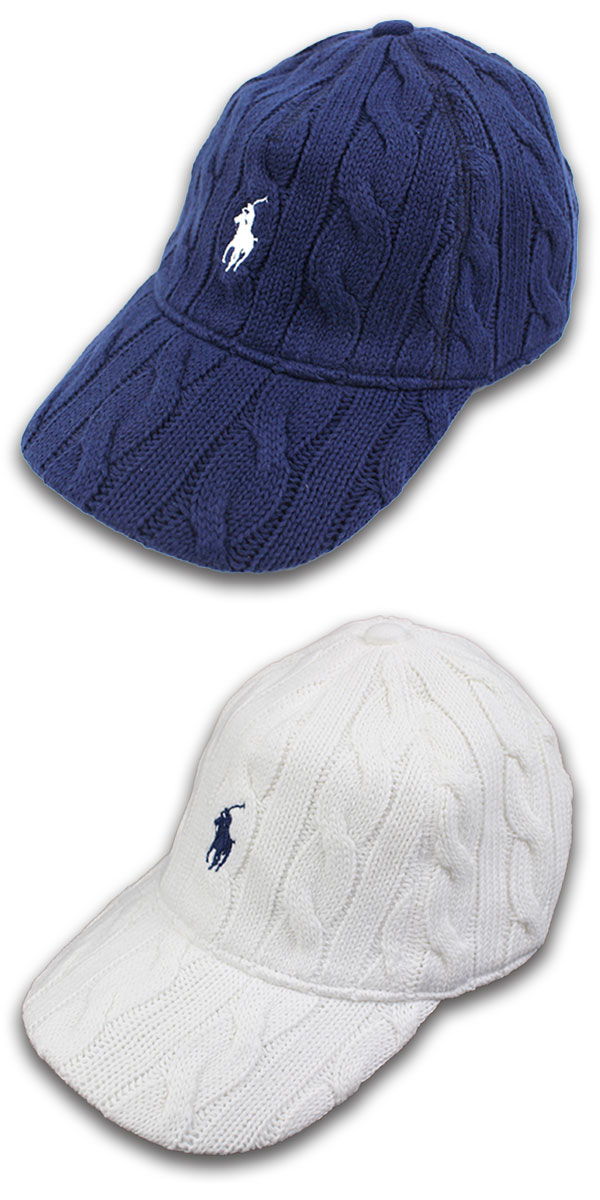 ラルフローレン ケーブルニット キャップ