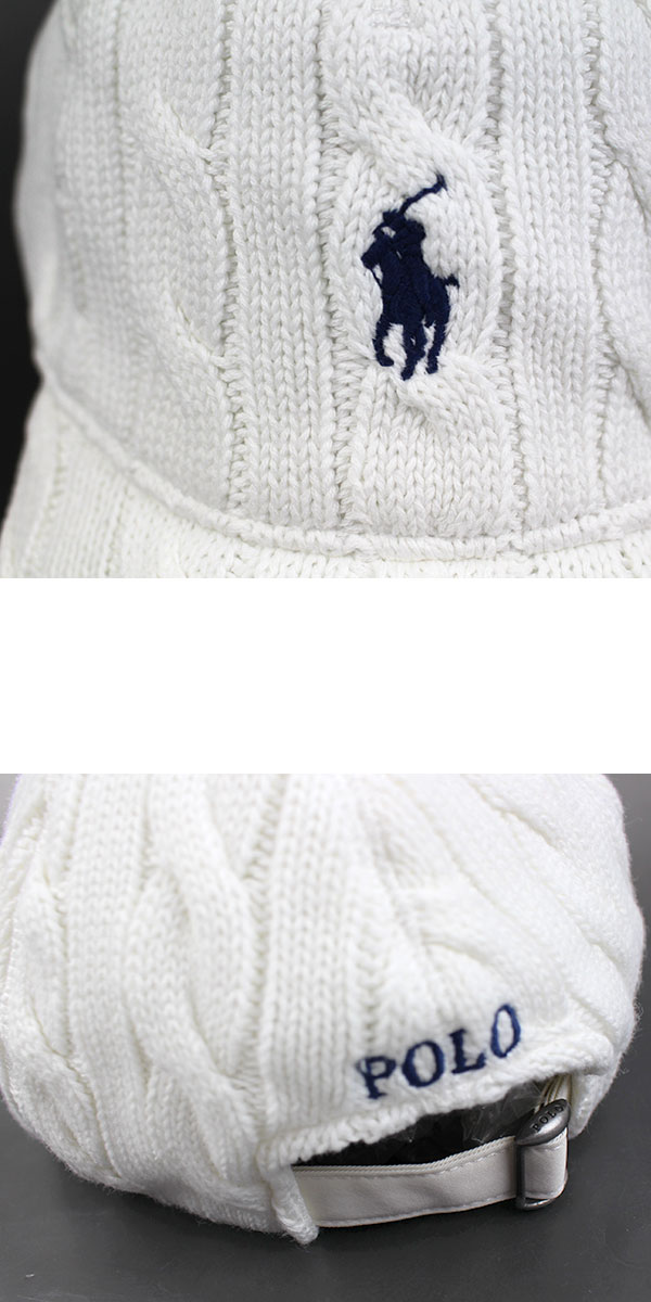 ラルフローレン ケーブルニット キャップ
