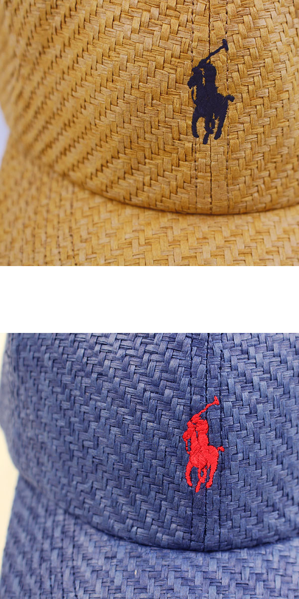 ラルフローレン ストロー キャップ