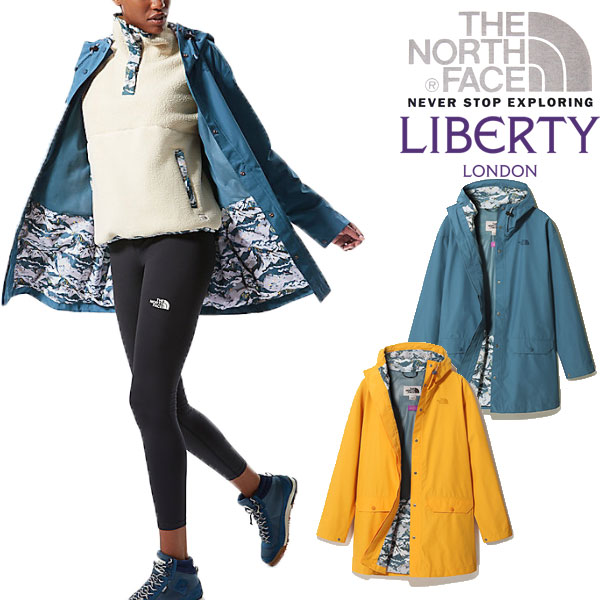 ノースフェイス リバティーロンドン コラボ レインコート