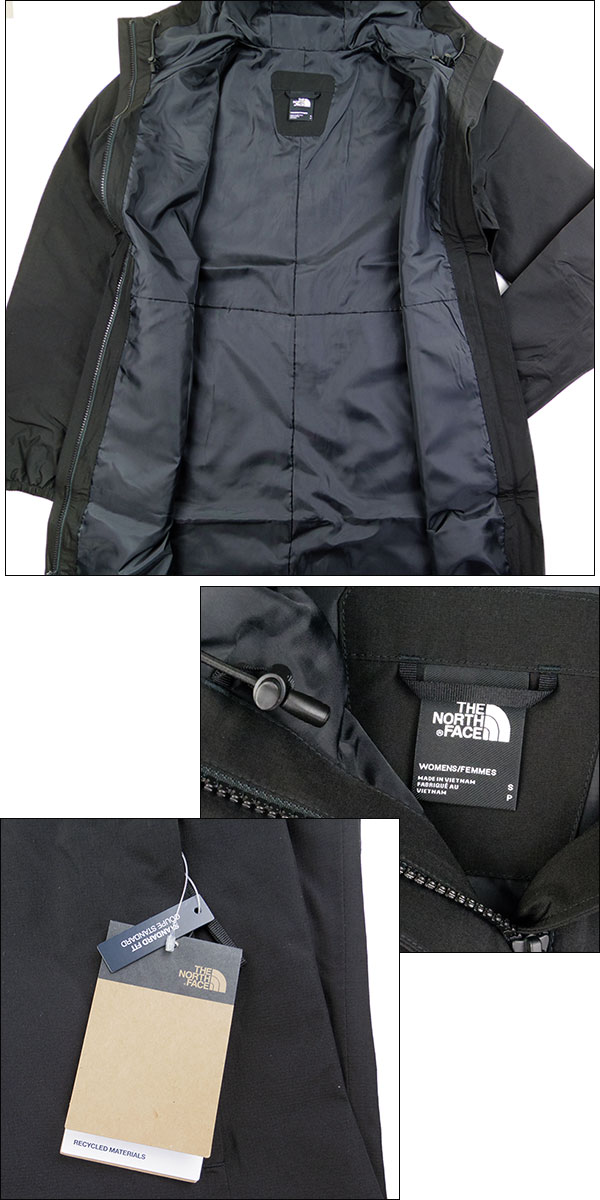 ノースフェイス レディース ロングコート レイン