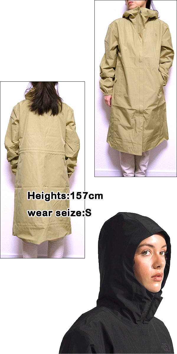 ノースフェイス レディース ロングコート レイン