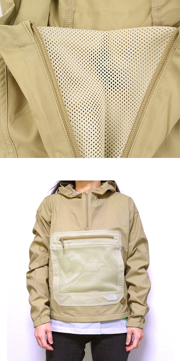 ノースフェイス レディース アノラック 被り