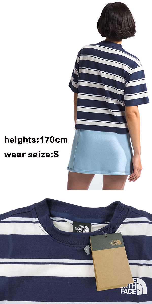 ノースフェイス レディース Tシャツ ボーダー